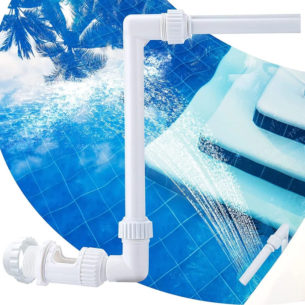 Adjustable Waterfall Swimming Pool Fountain Stand Sprayer Hose Replacement Tool