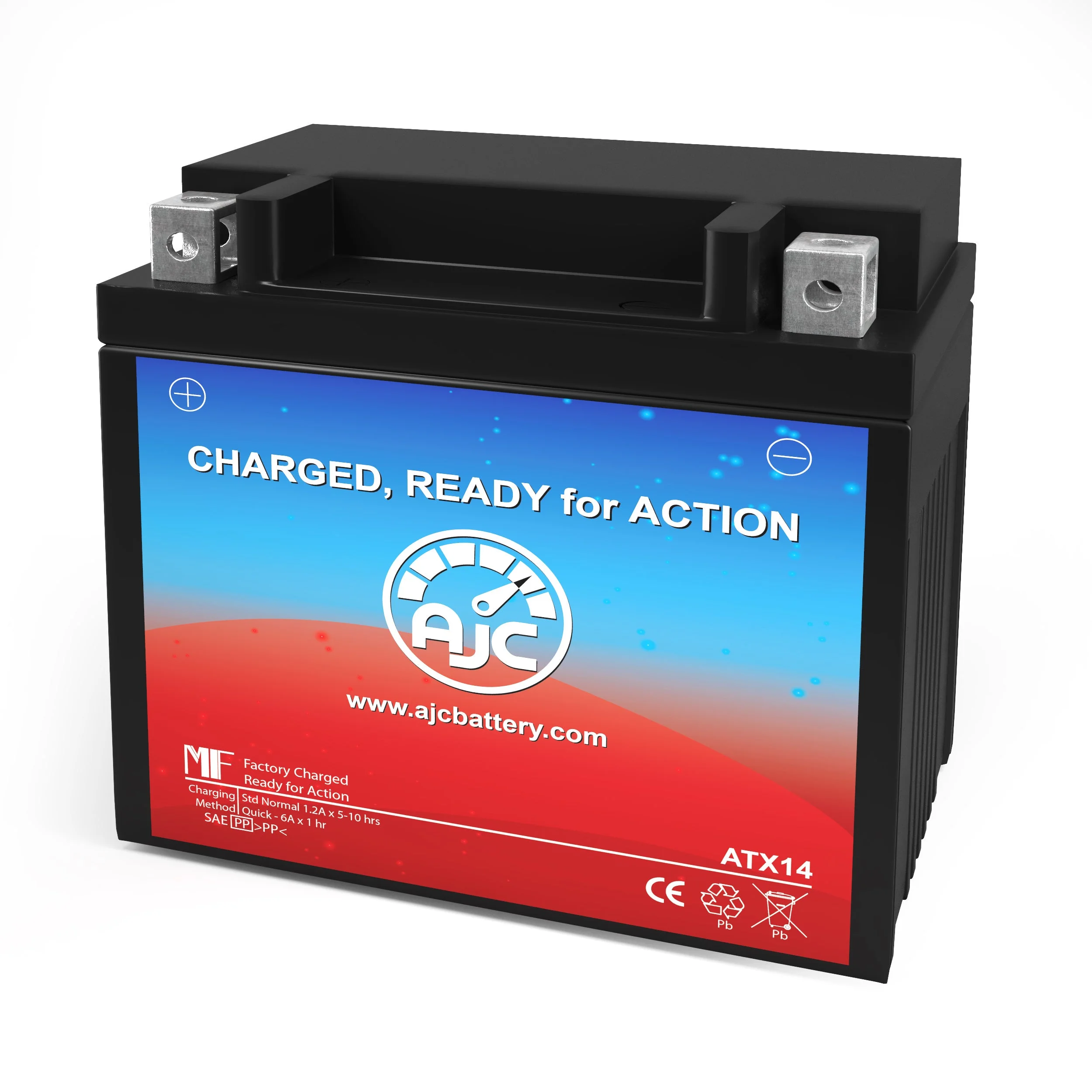 Husqvarna TE610 SM610 580CC 12V Motorcycle Replacement Battery (2000-2010) - This Is an AJC Brand Replacement