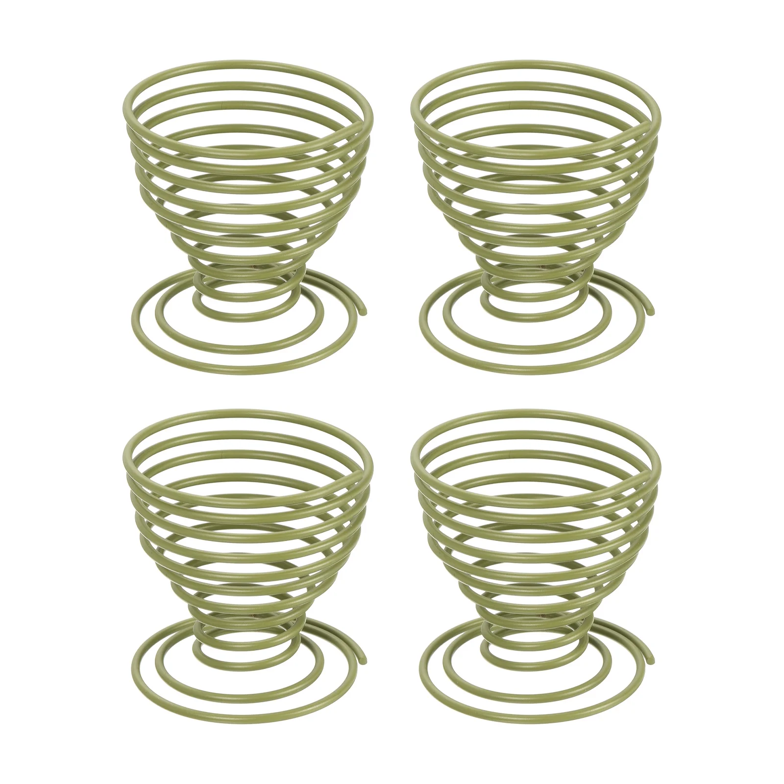 Uxcell Air Plant Holder, Plant Stand Rack Pot Containers for Home Office, Tea Green, 4 Pack