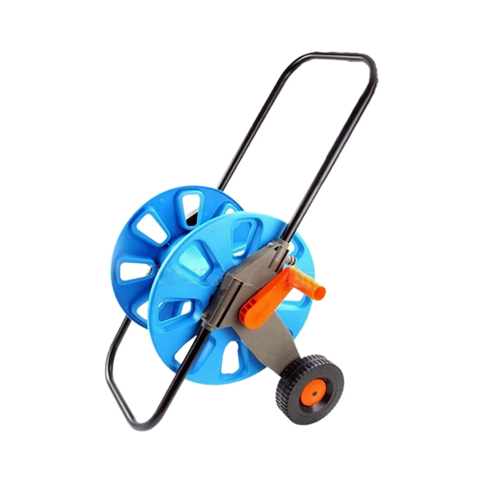 Gazechimp Hose Reel Cart Gardening Tool Pipe Storage Rack for Outside Farm Car Washing BMT01 50M