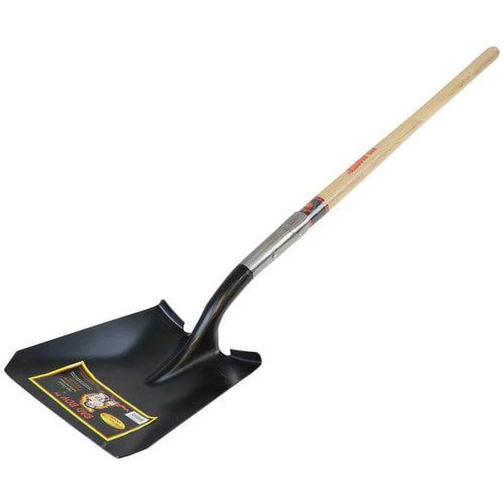 Bad Boy™ by Red Rooster® Contractor Shovel, Square Point, Wood Handle - 14 Gauge