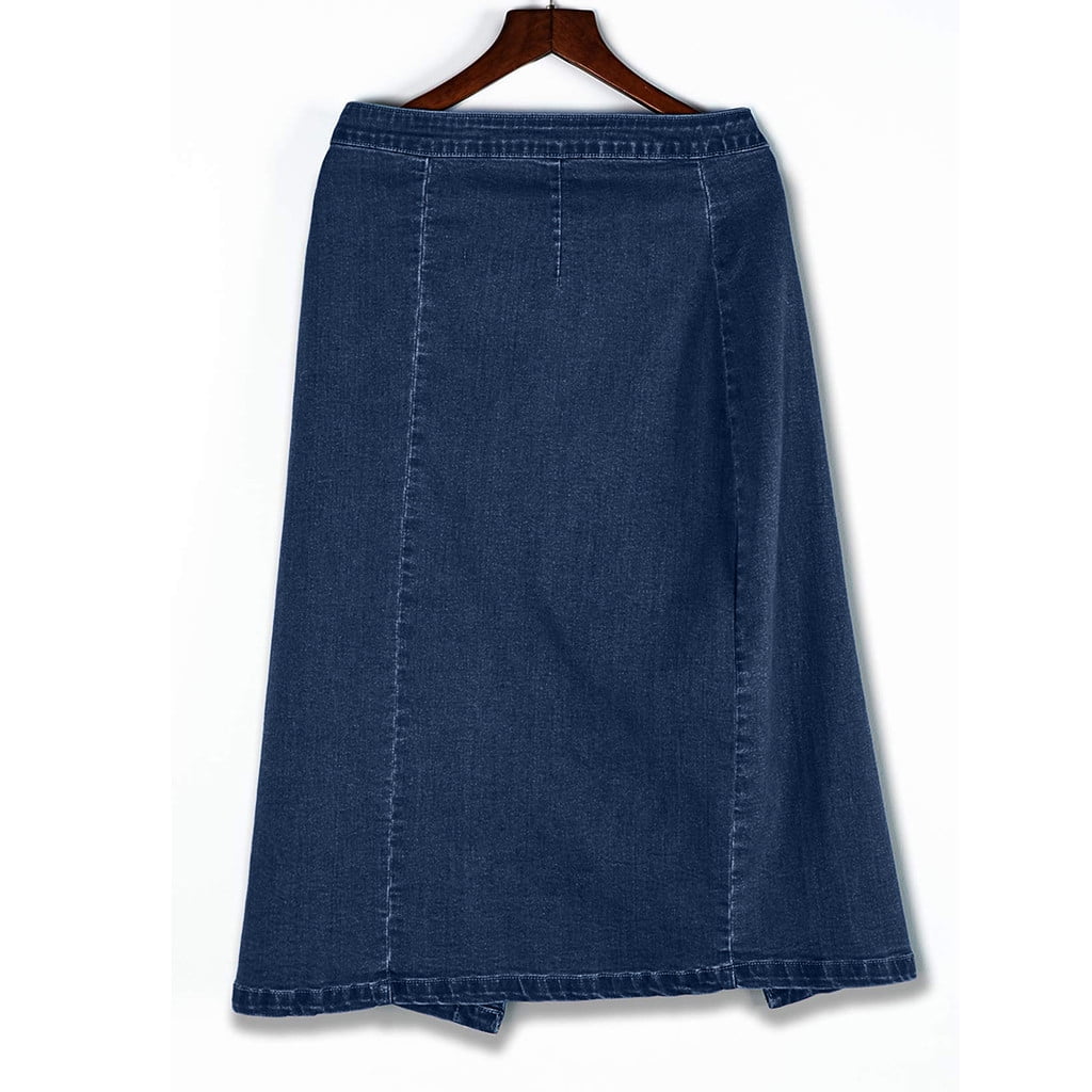 Spring Maxi Skirt Women Fashion Denim Pencil Skirt High Waisted Blow Knee Blue Jeans Skirts Skirt Sets Women 2 Piece Outfits Dressy