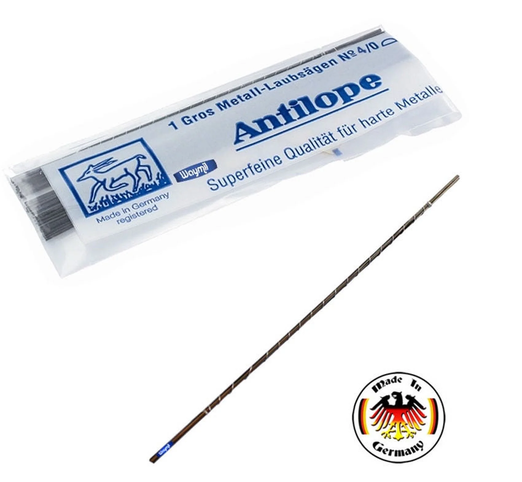 Antilope Jewelers Saw Blades 4/0 Jewelry Craftsman Tool Germany Made 12 Pcs