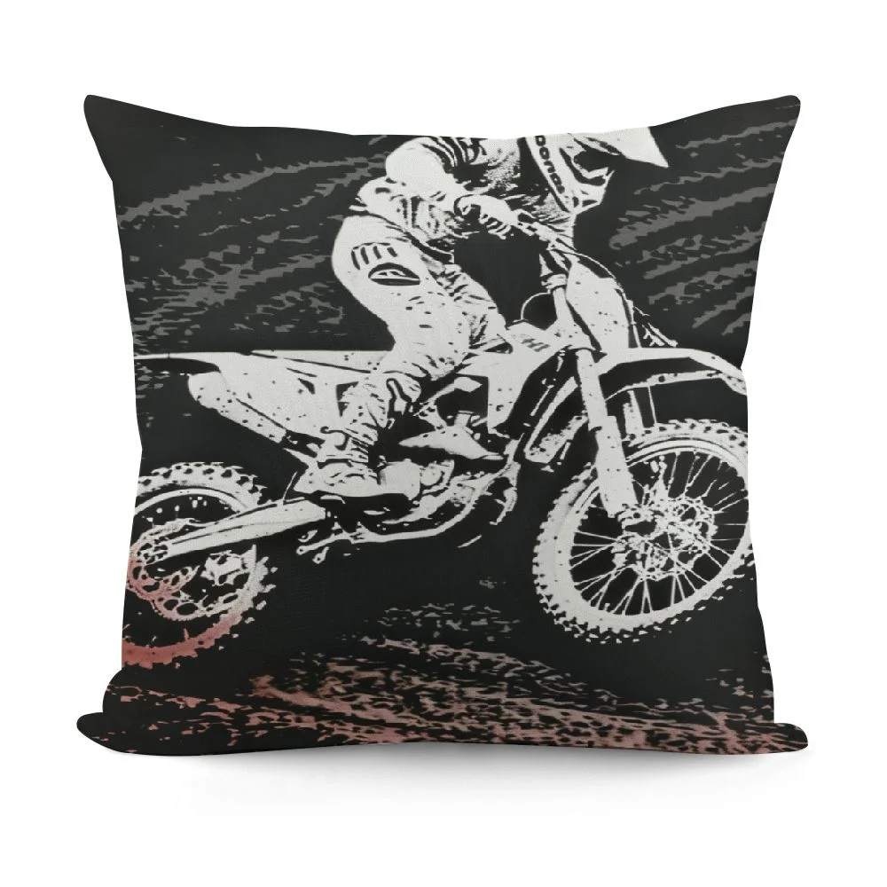 Xlo0ole Print Cushion Cover Black and White Boys Birthday Gifts Throw Pillow Cover for Outdoors Chair Office Cool Cushion Case for Bedroom Car Party Couch White