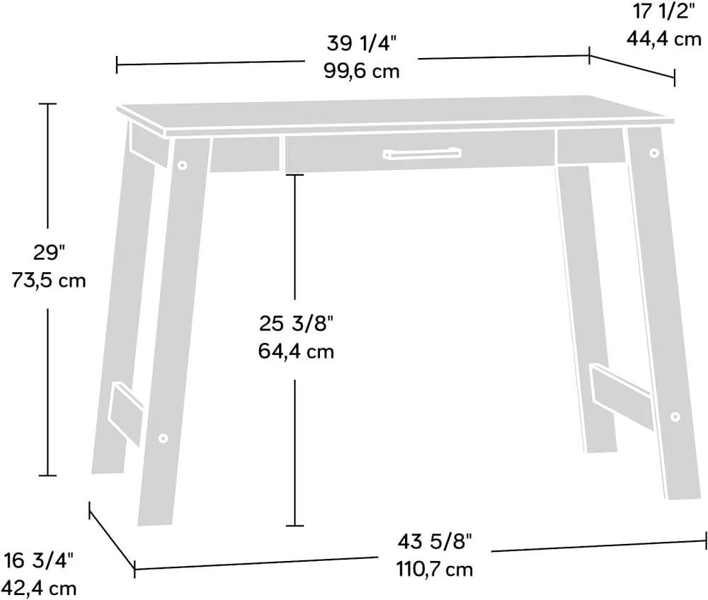 TJCGDTY Beginnings Writing   L  43.58" x W  17.48" x H  28.94"  Summer Oak Finish