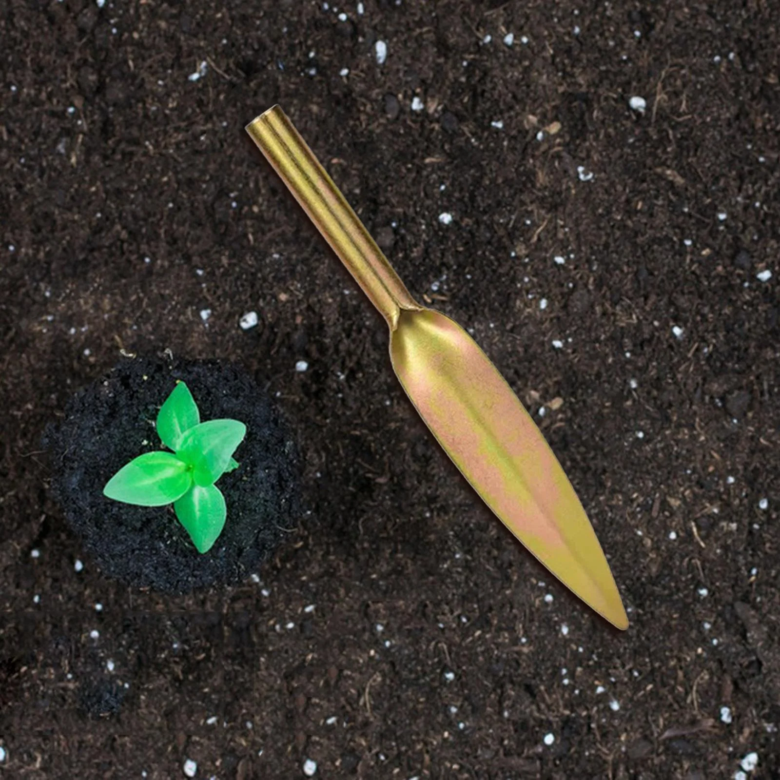 simhoa Hand Shovels Garden Tools Small Folding Ribs Enhanced Thickness Hand Trowel Spade Trowel for Planting Control L