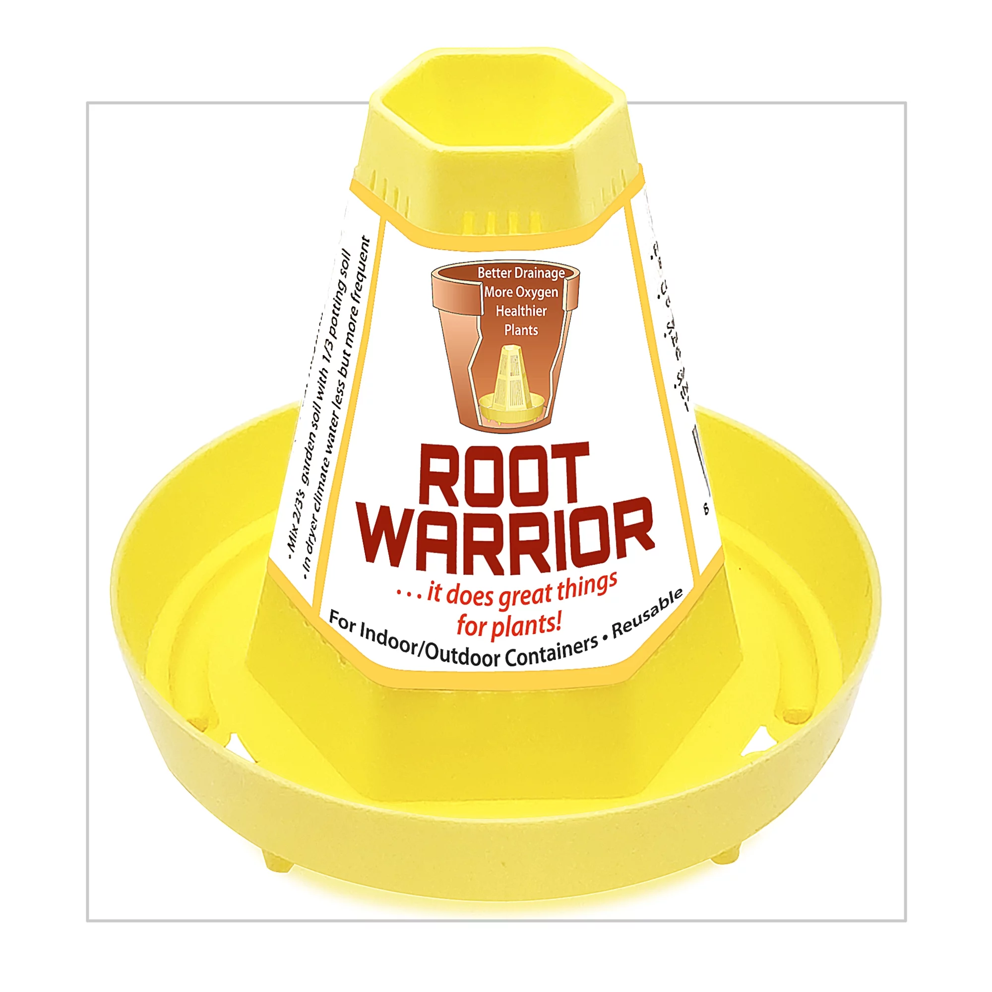 Root Warrior Set of 12 | Prevents Overwatering and Waterlogged Soil | Indoor and Outdoor Pots and Containers | Reusable.