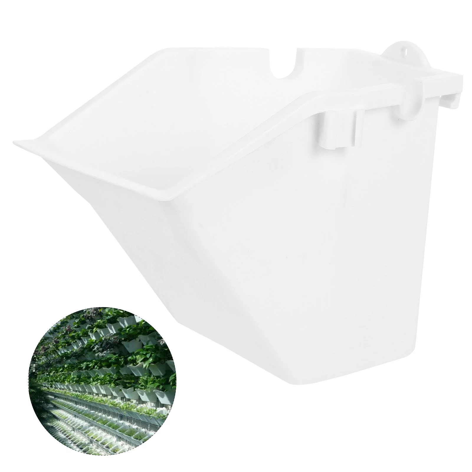 Guichaokj 2pcs Balcony Bonsai Vertical Garden Flower Pot Plant Pot Plastic Wall Planter