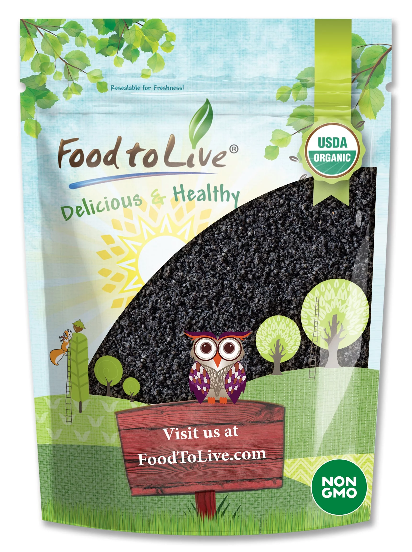 Food to Live Organic Black Cumin Seeds Powder, 2 Pounds – Non-GMO, Vegan, Bulk