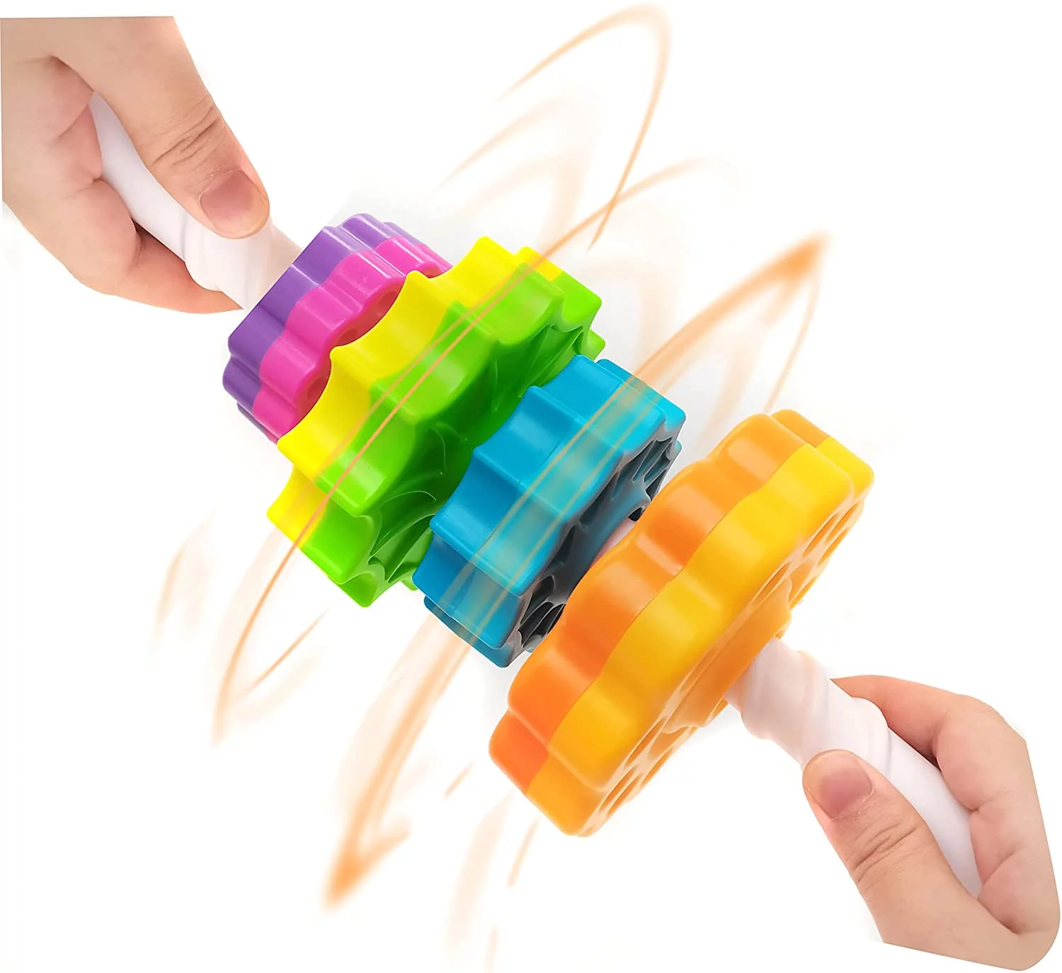 1 PCS Spinning Stacking Toys,Spin Toys for Toddlers 1-3,Strong ABS Plastic,Rainbow Spin Tower,Autism Spin Stack Toys,Suitable for Gifts for Boys and Girls