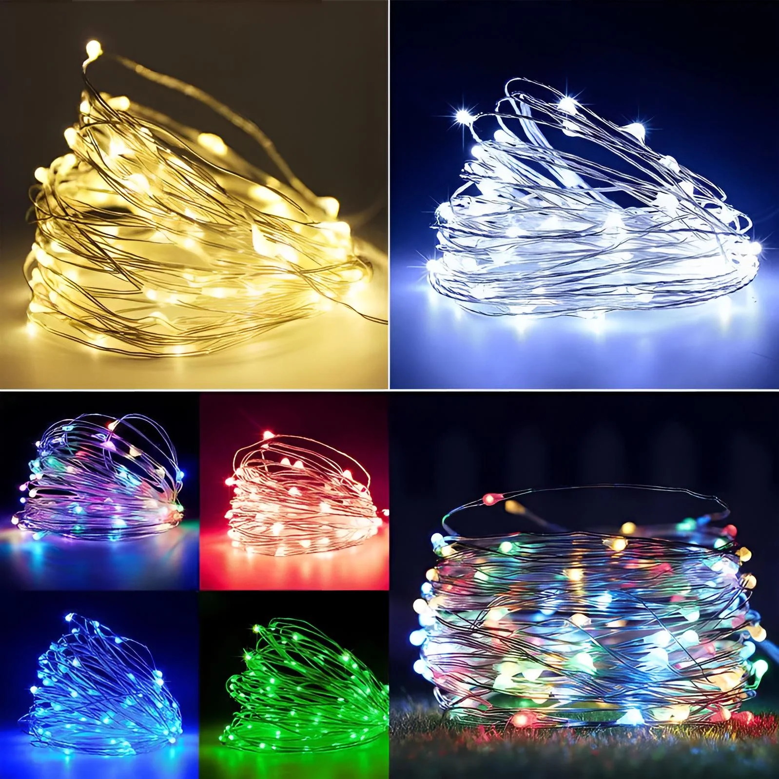 13.1FT Fairy Lights Battery Operated , Waterproof 40 LED String Lights Outdoor Indoor, Twinkle Lights for Bedroom Home DIY Wedding Birthday Christmas Parties Centerpiece (Warm white)