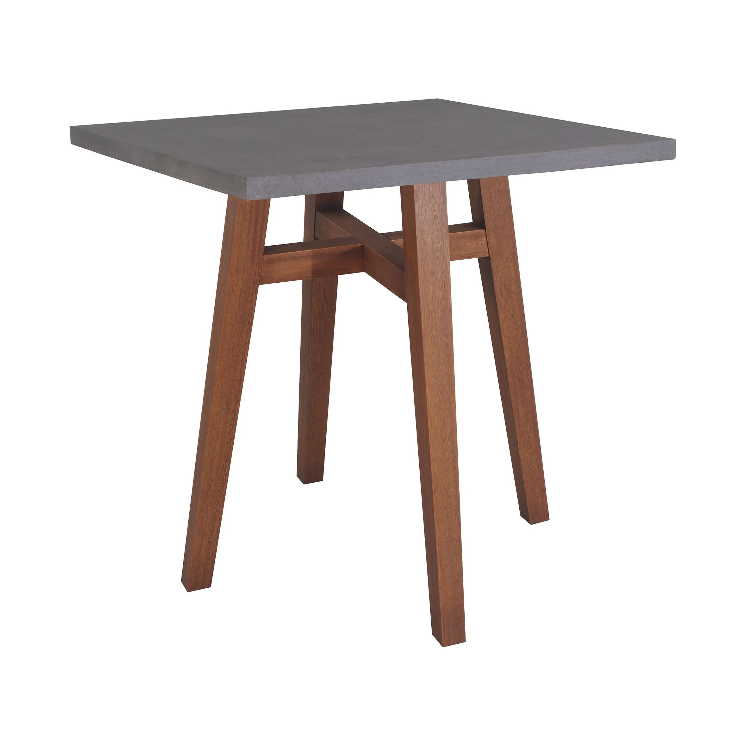 Eilaf 3 pc. Eucalyptus Counter Height Bistro Set with Wicker Armchairs - N/A