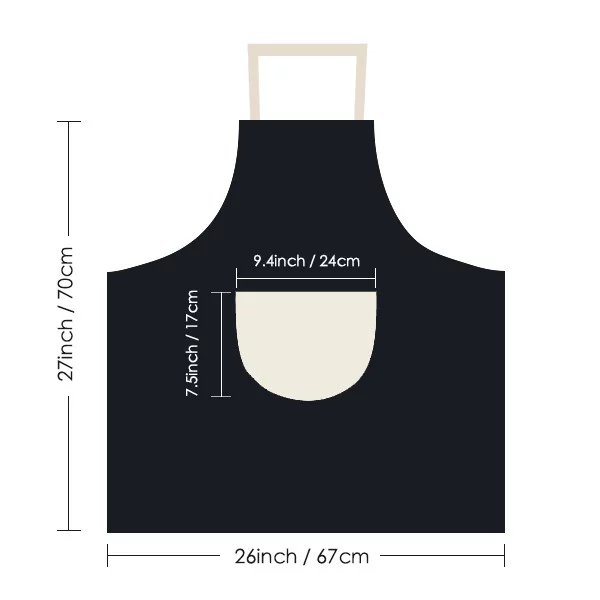 Saplings Insidious Small TV Happy Original Apron Bib Sarong Cooking Baking Kitchen Pocket Pinafore