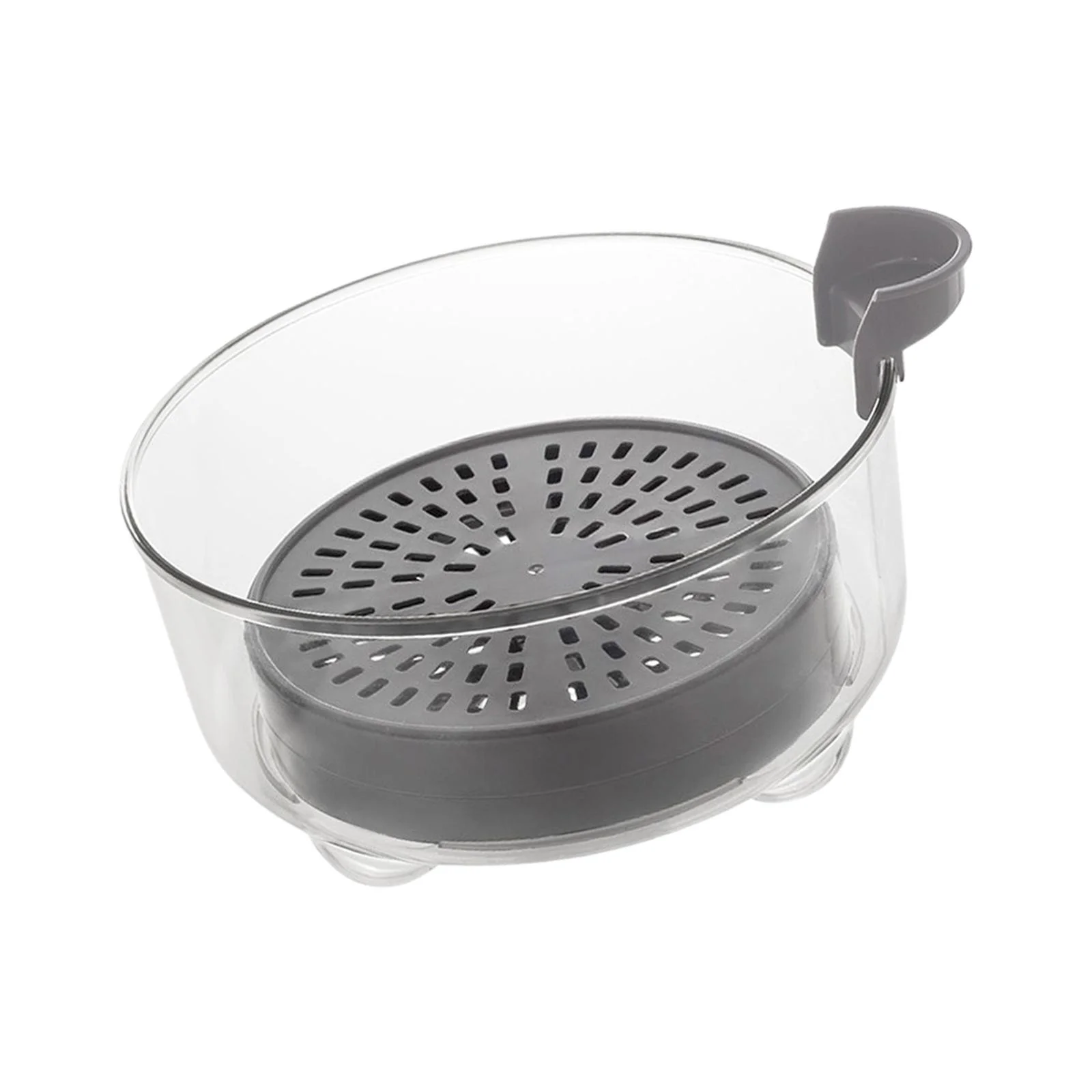 koolsoo Self Watering Planter Plant Pot Clear Modern Decor Decorative Flower Pot Planting Pot for Table Home Shelf Living Room Garden L 17.5cmx9cm