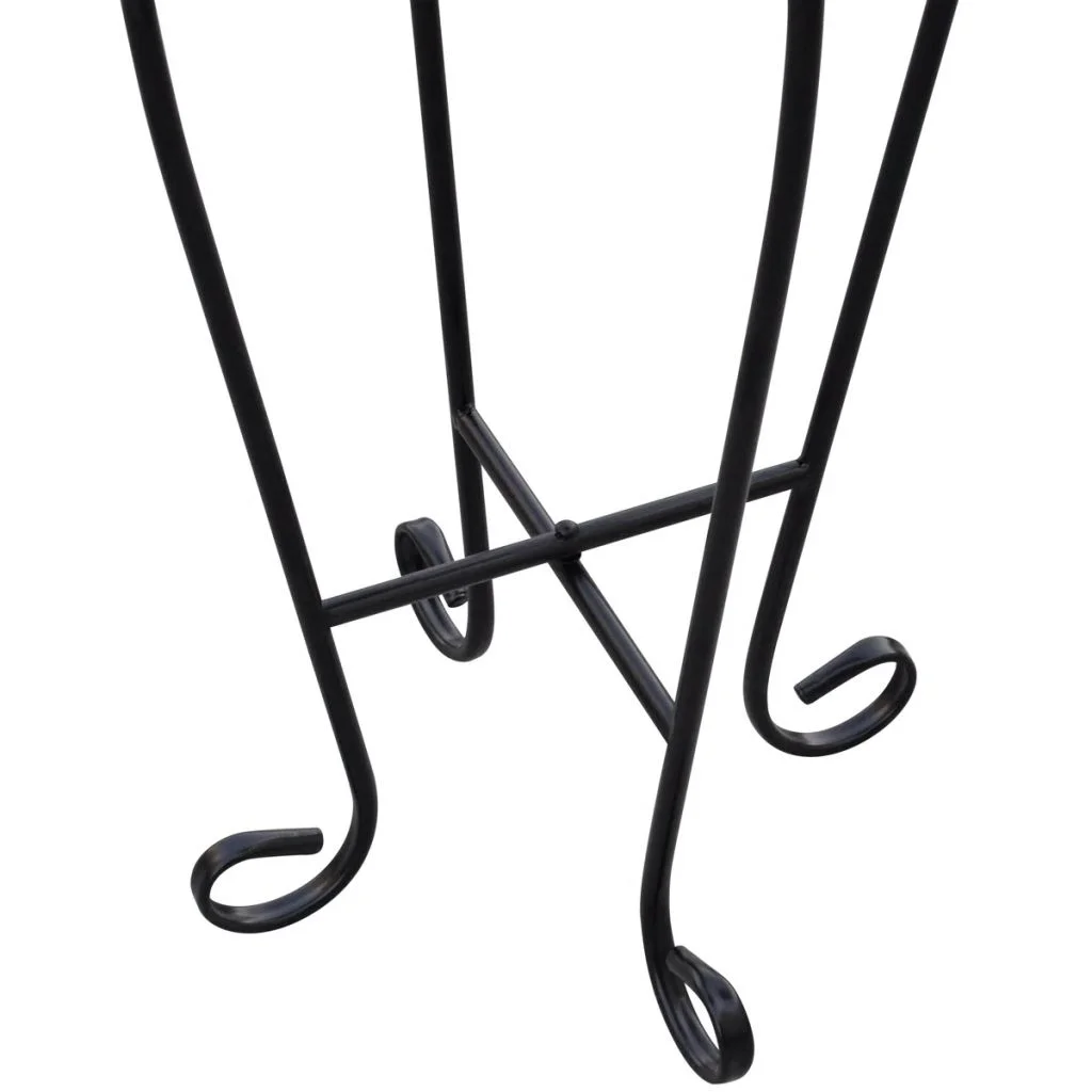 Side Table Plant Table Black White