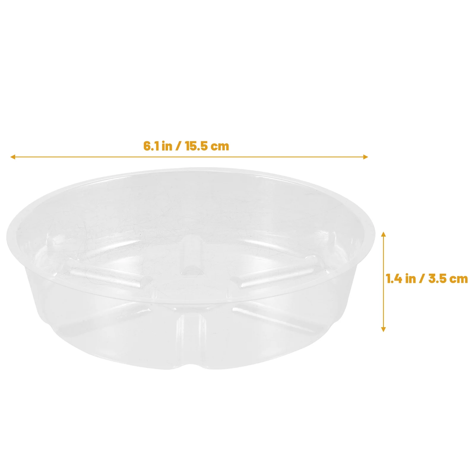 6 Inch Clear Plastic Plant Saucer Drip Tray Saucers Pot Bases Flower Pots Planter Trays House Accessories Water Holder