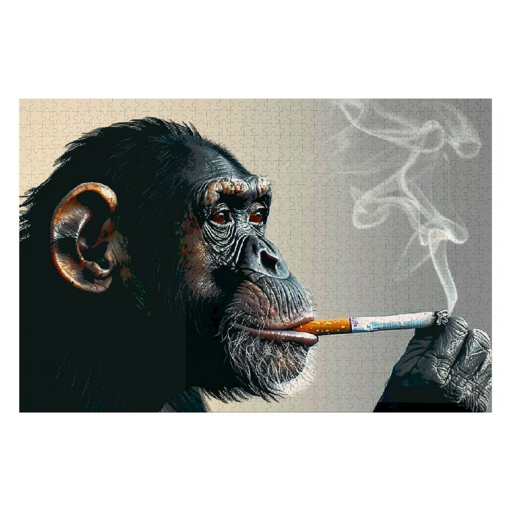 Nawy Monkey Monkey Wooden Jigsaw Puzzle Leisure Game Toy Gift for Family Friends 1000 PCS