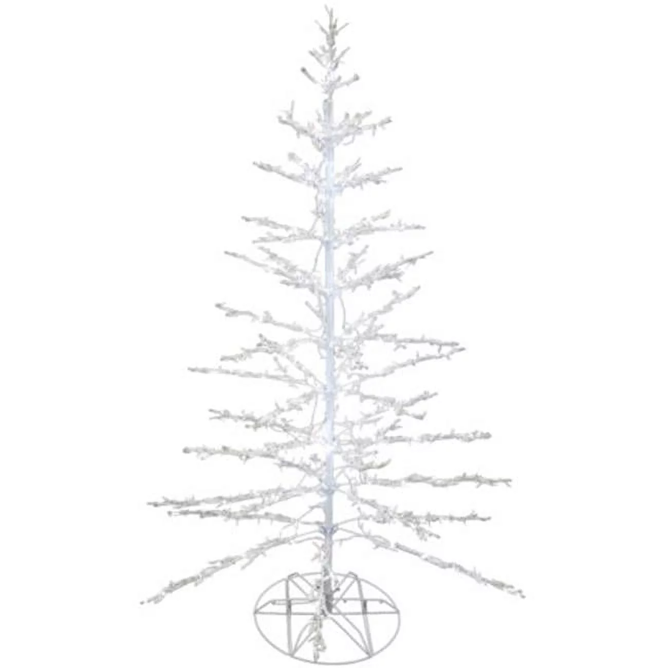 50 in. 5 mm Illuminated Twinkling Bare Branch Wall Tree, Brown Tree