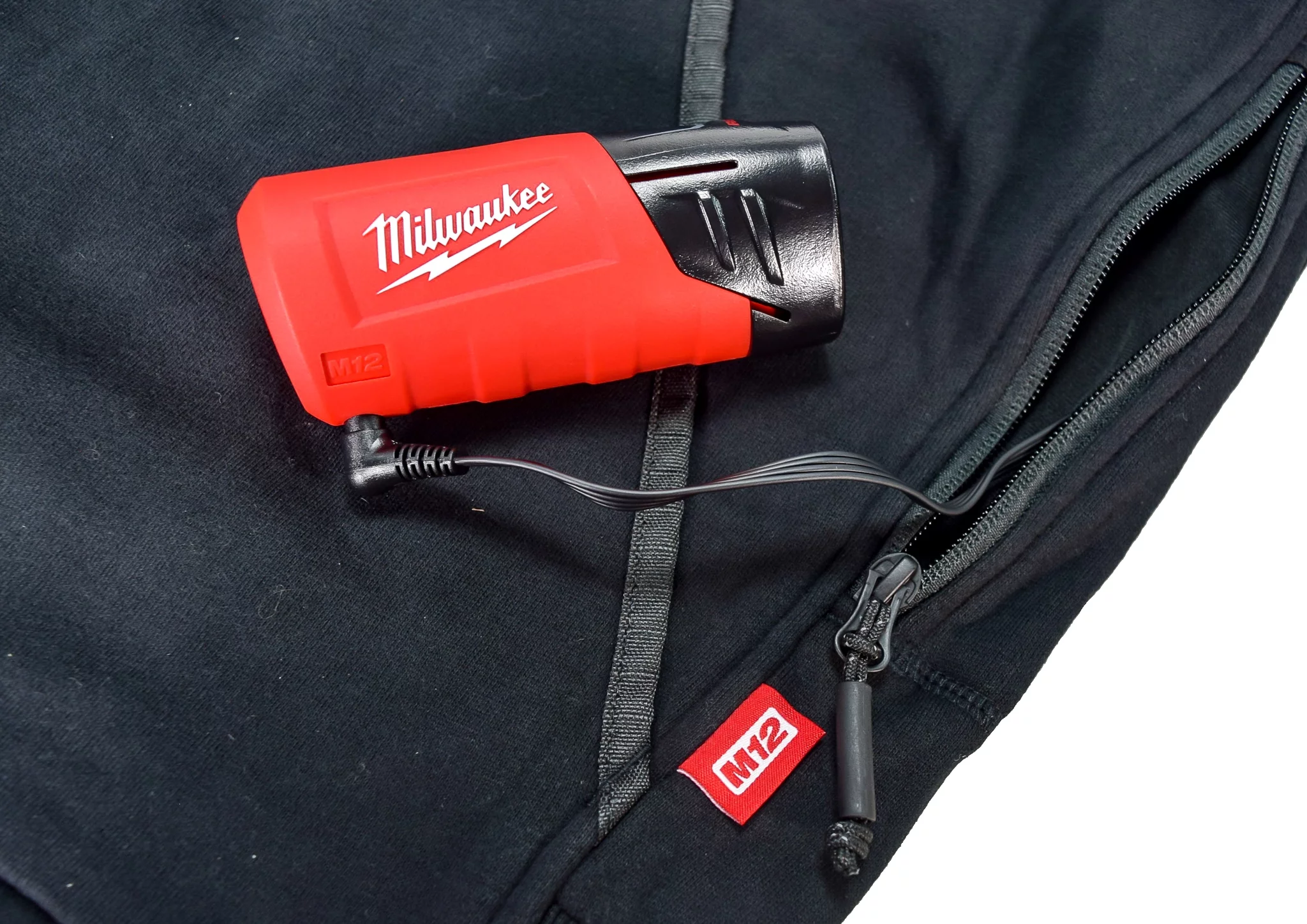 Milwaukee 306B-21S 12V Heated Hoodie Kit Black (Small) with 2.0Ah Lithium Ion Battery & Charger