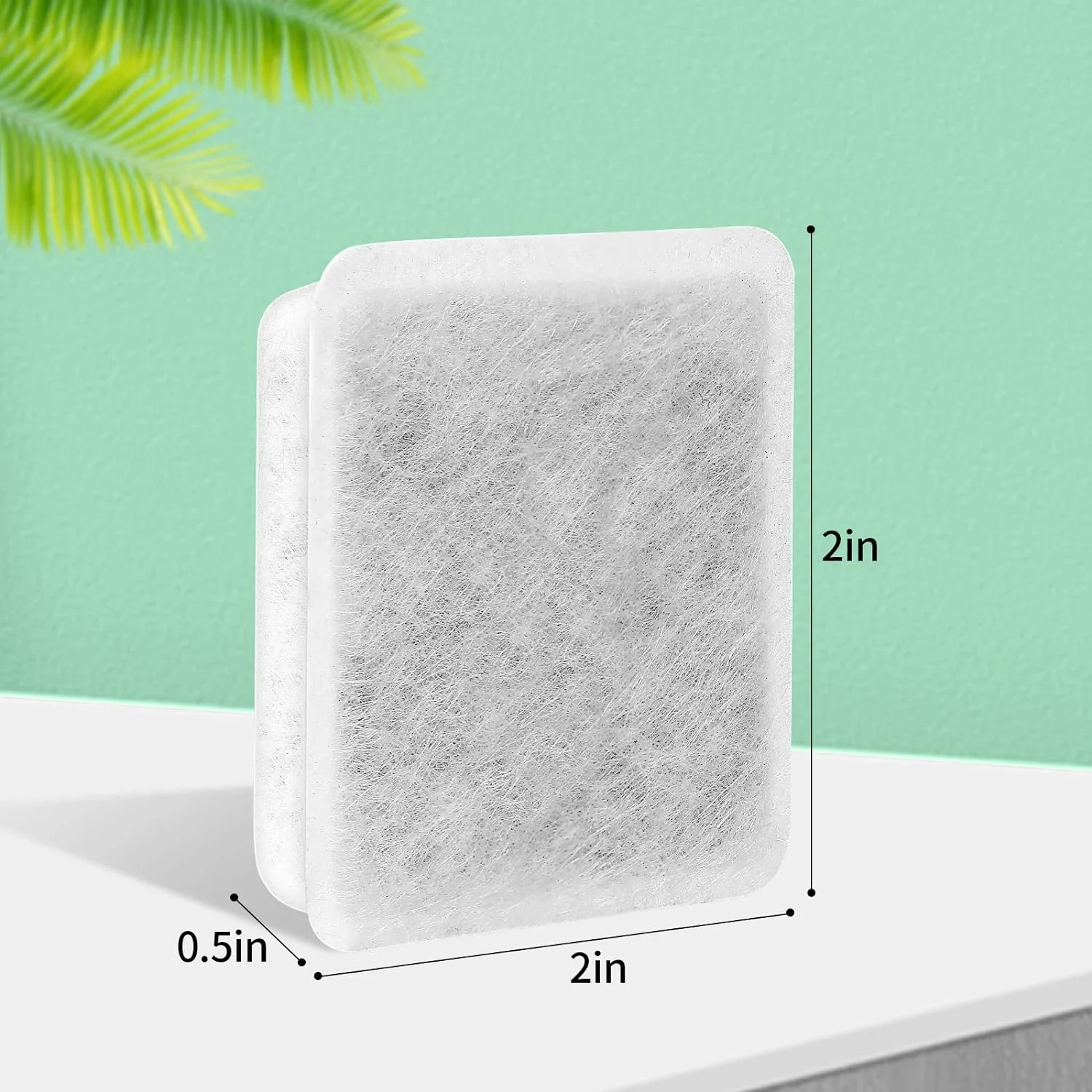 Dog Water Bowl Filter Replacement Charcoal Water Filter, 14 Pack Pet Fountain Water Filter Fit for Gravity Waterer Bowls