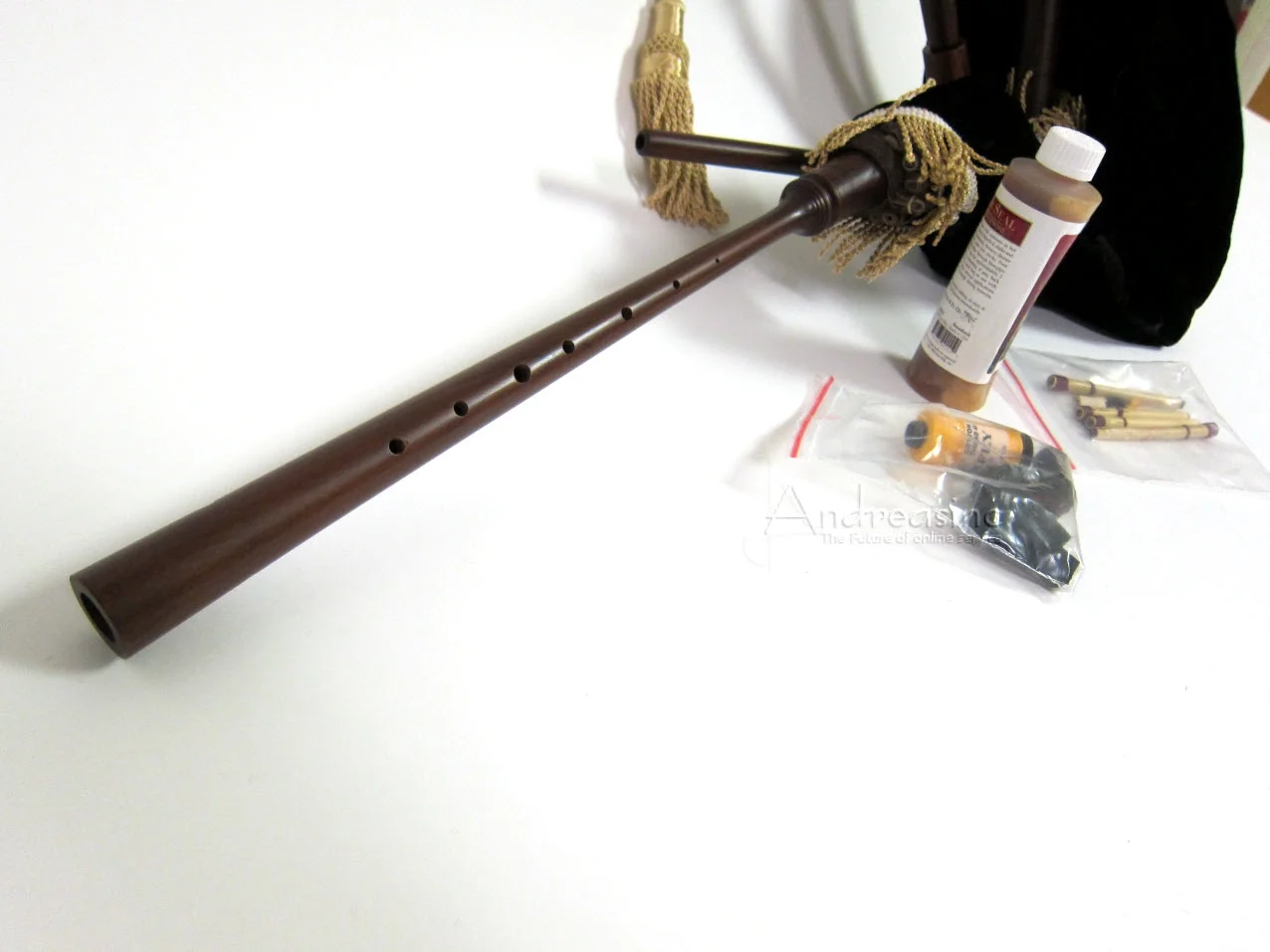 Medieval Bagpipes w/ Black Velvet Cover