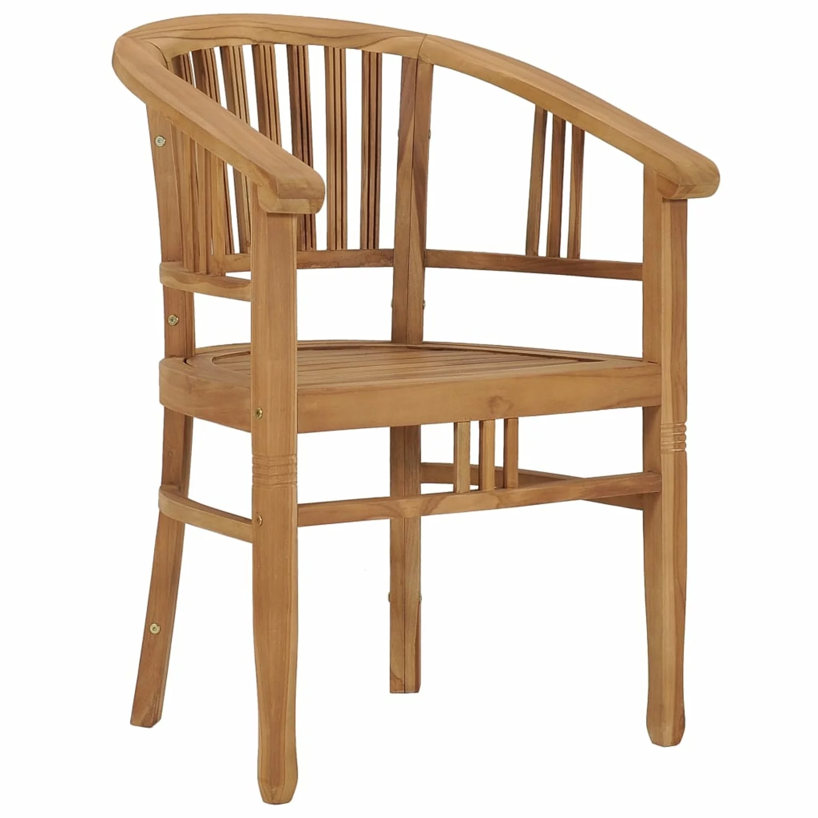 moobody Patio Chairs 2 pcs Solid Teak Wood