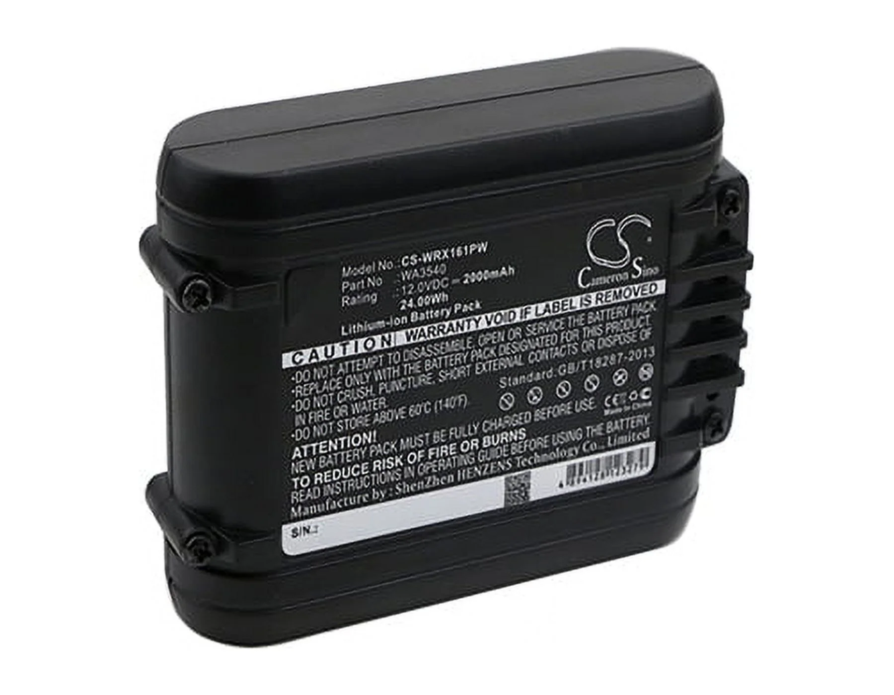 2000mAh WA3540 Battery for Worx WU137, WU161