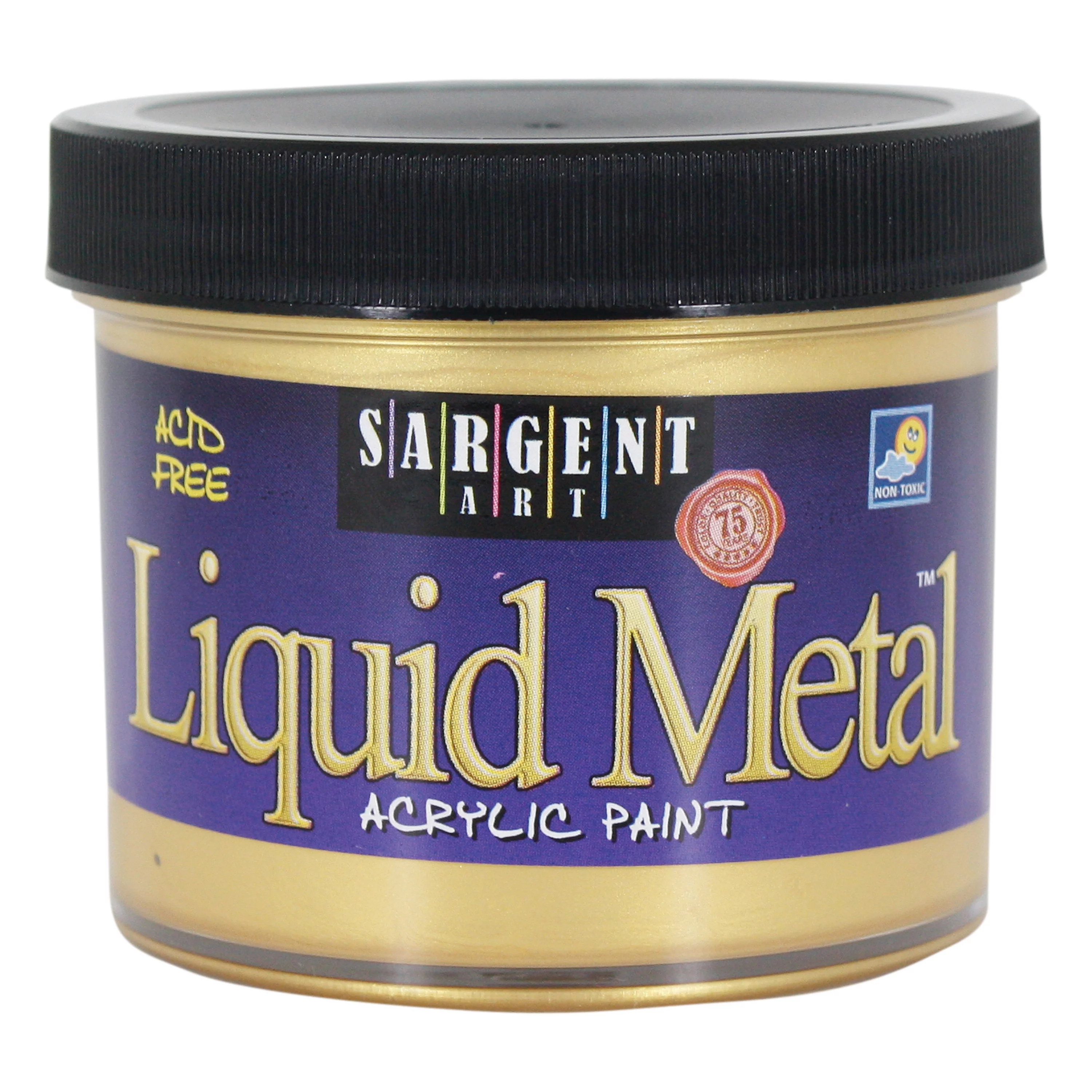 Sargent Art Liquid Metals Acrylic Paint, 4 oz., Gold