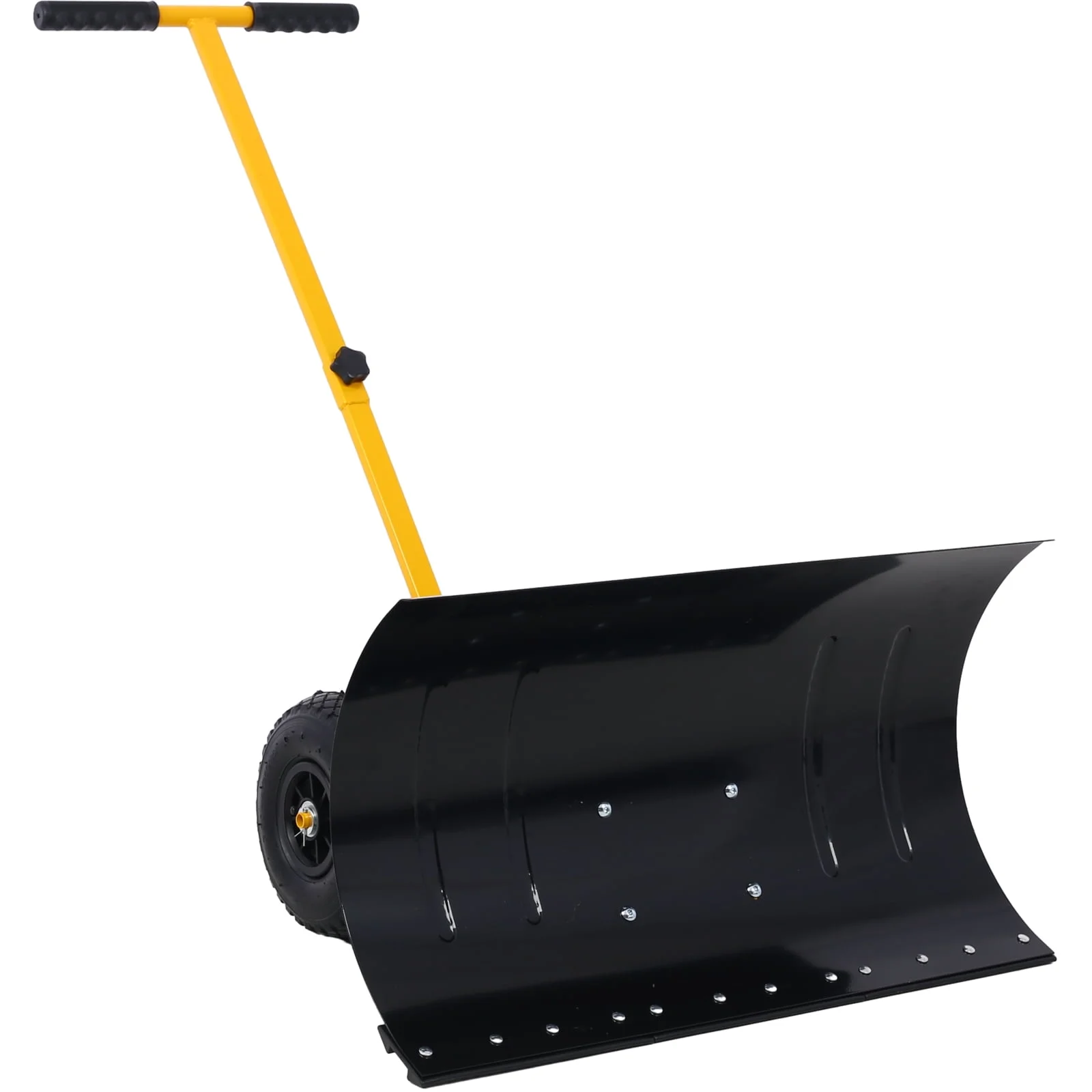 Snow Removal Tool with Wheels - Cushioned Adjustable Handle - 29