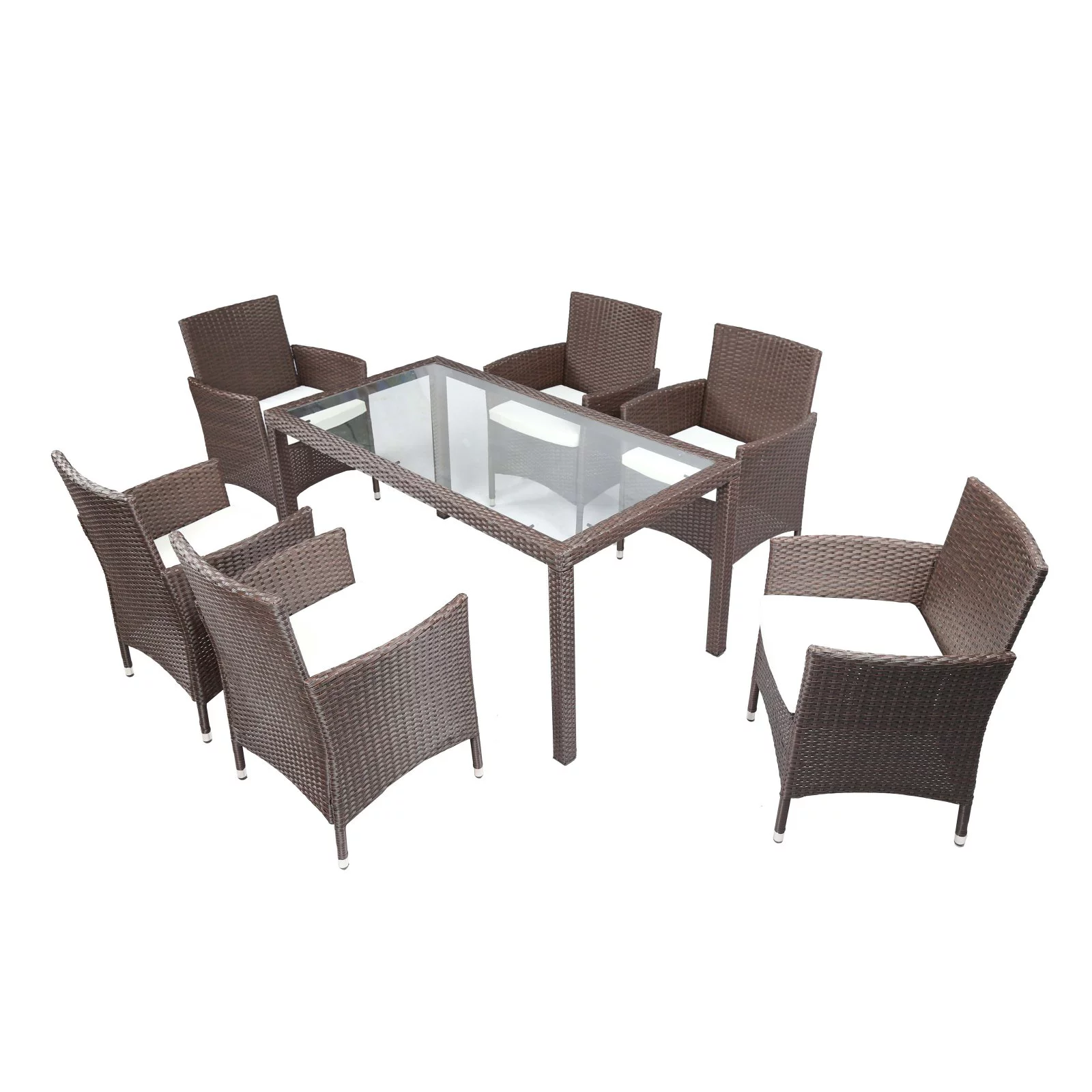 Baner Garden All Weather Wicker 7 Piece Dining Set