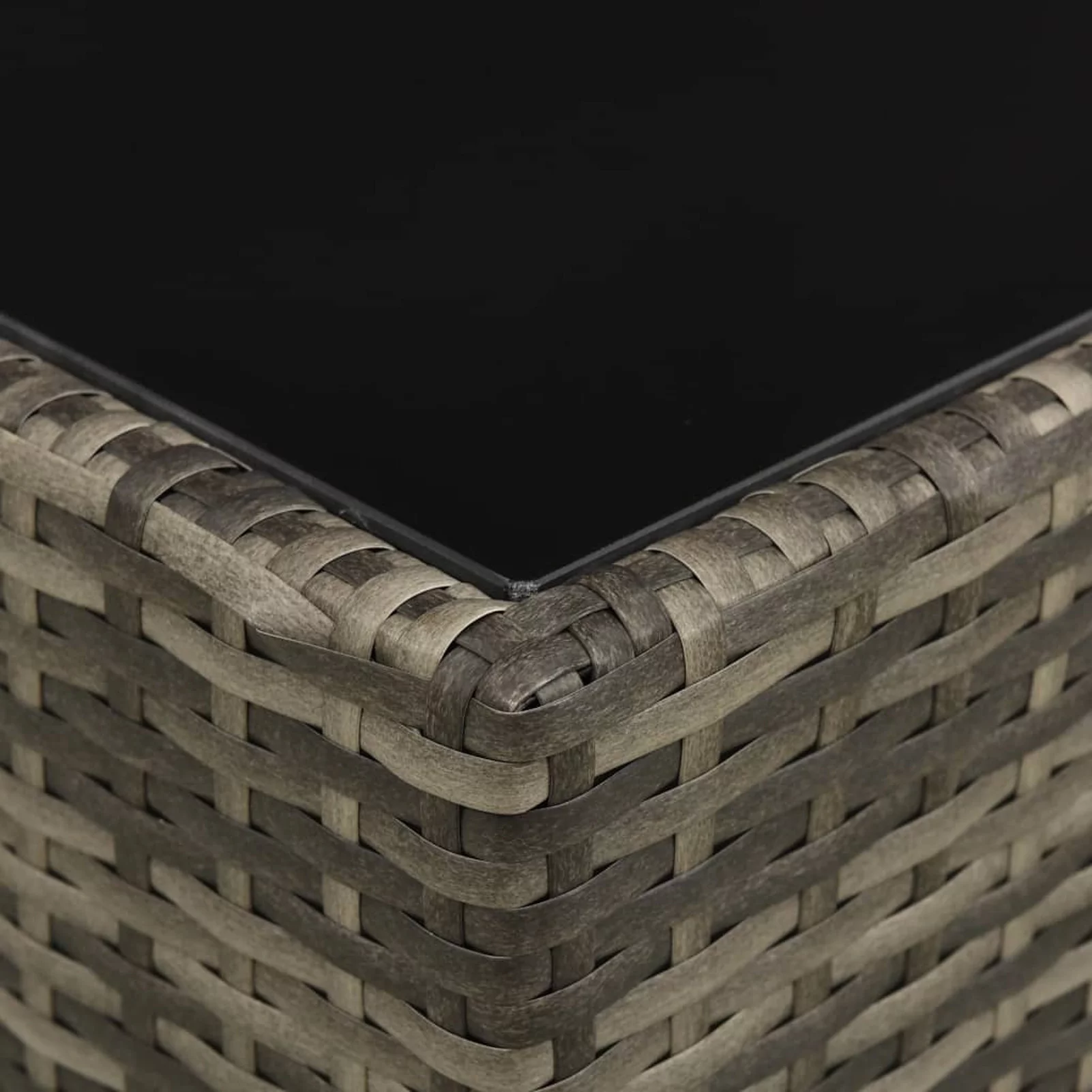 Andoer parcel,Poly Rattan Coffee Table Set With Cushions Set Lazy4 Piece LazyFurniture Sofa WithSofa Conversation SetPatioSofa Set Furniture Set 4 Barash