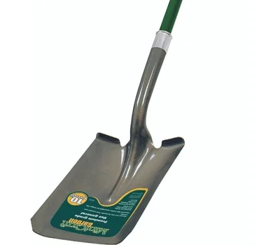 Landscapers Select 34598 Shovel Long Handle Square Point Fiberglass Handle