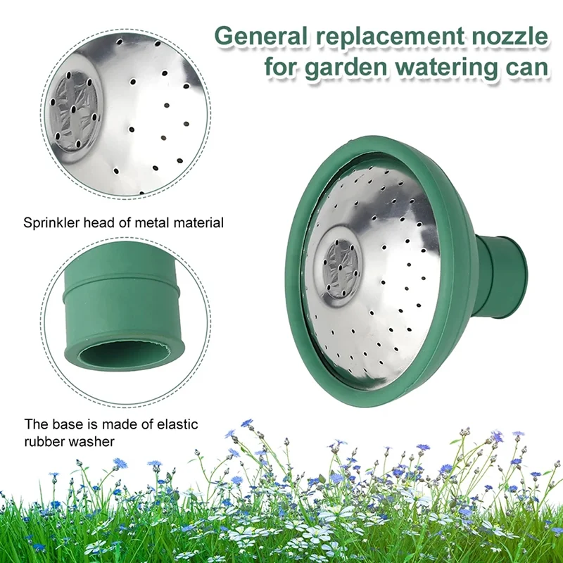 Universal Garden Watering Can Rose Head Water Sprinkler Sprayer Garden Watering Can Head Nozzle Replacement Watering Tool