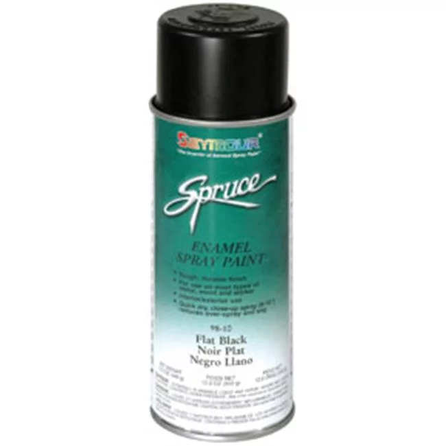 Seymour of Sycamore 98-10 Spruce General Use Spray Paint - Flat Black