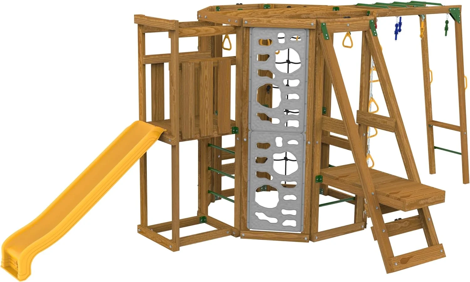 PlayStar Ninja Power Tower Bronze KT 50063 Outdoor Play Set Kit with Accessories