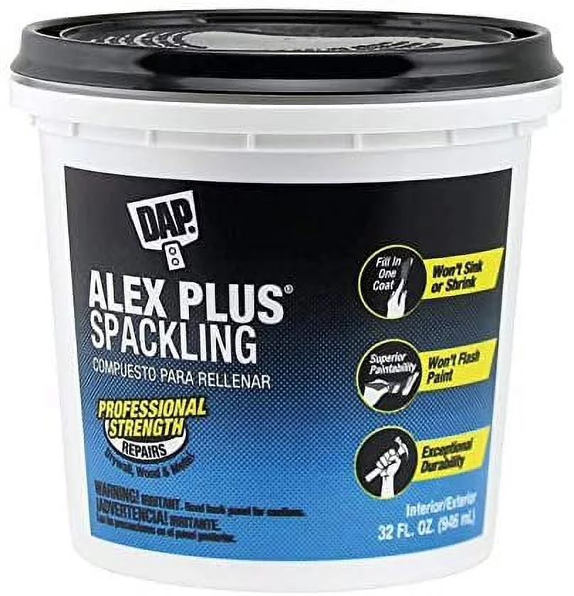 DAP Alex Plus Ready to Use White Spackling Compound 1 qt.