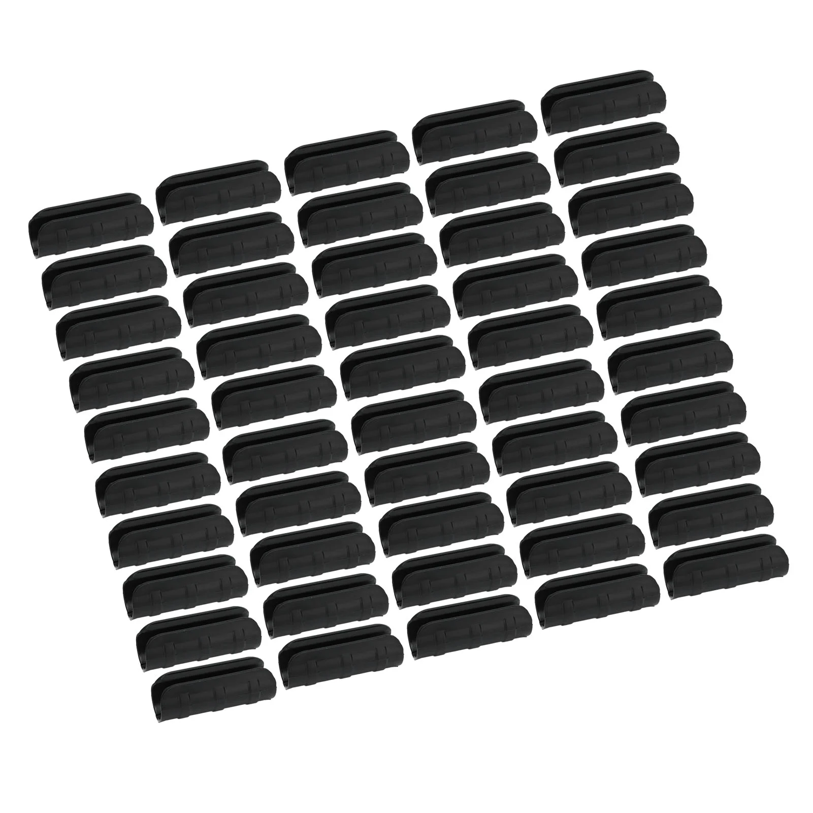 Nimomo 50PCS Greenhouse Film Clamp 10cm Greenhouse Film Clamp Heat Resistant Tube Clip Gardening Frame Pipe Clip for Garden(Black)