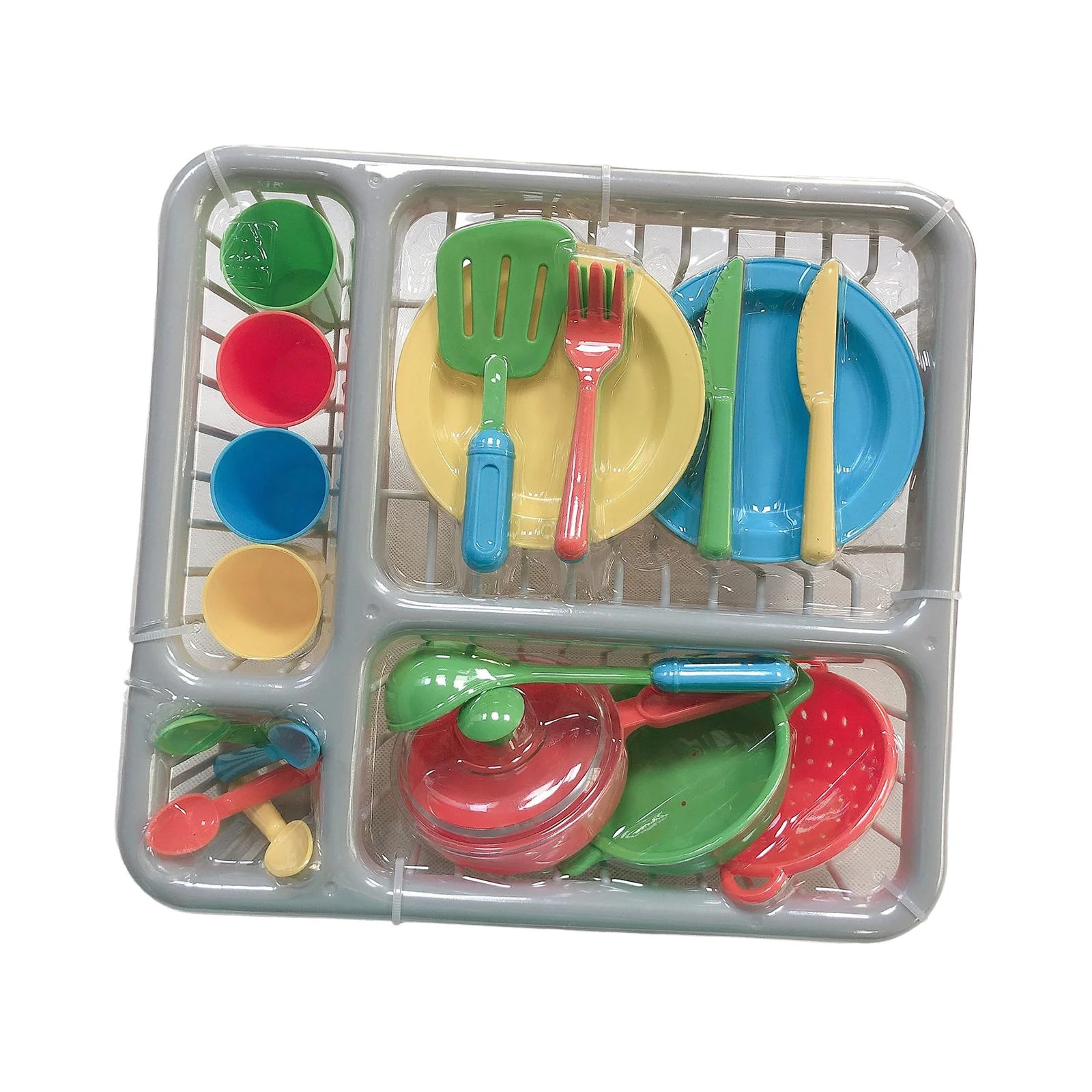 28Pcs Kids Toy Plates and Dishes for Kitchen Playset Role Play Game for Kids