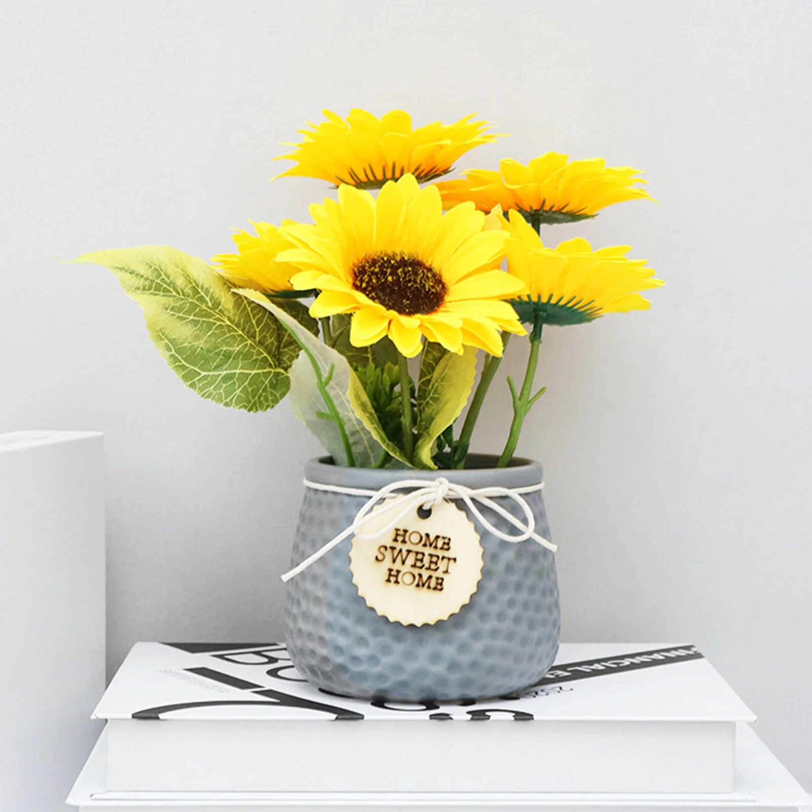 American sunflower simulation flower ceramic pot