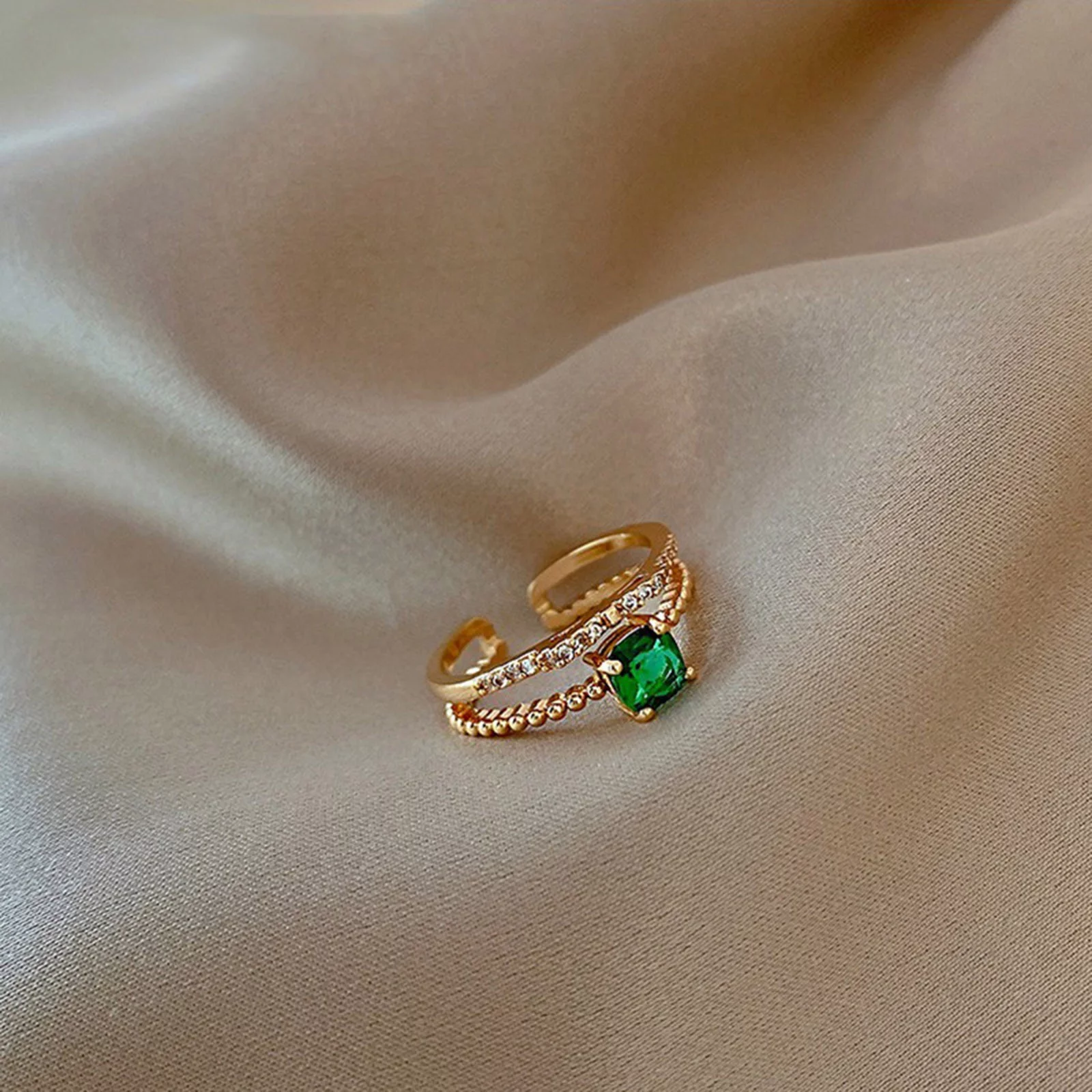 XZZjjl Rings For Women Sterling Silver Non Tarnish High End Diamond Ring Women'S Fashion Personality Design Simple Ring