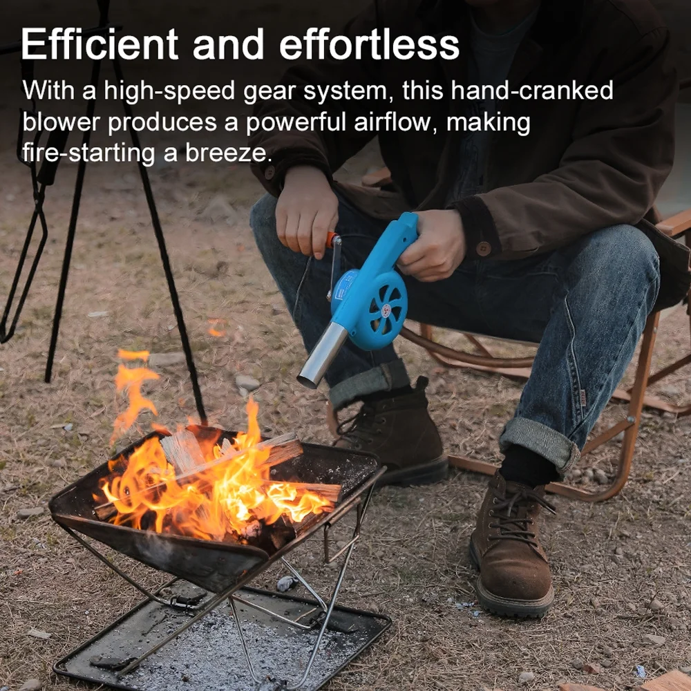 Blower,Air Blower Picnic Szie Fire Blower Hand Blower Make-a-fire Equipment Blower Picnic Make-a-fire Blower Combustion Air Equipment. Siuke Dsfen Buzhi Mewmewcat