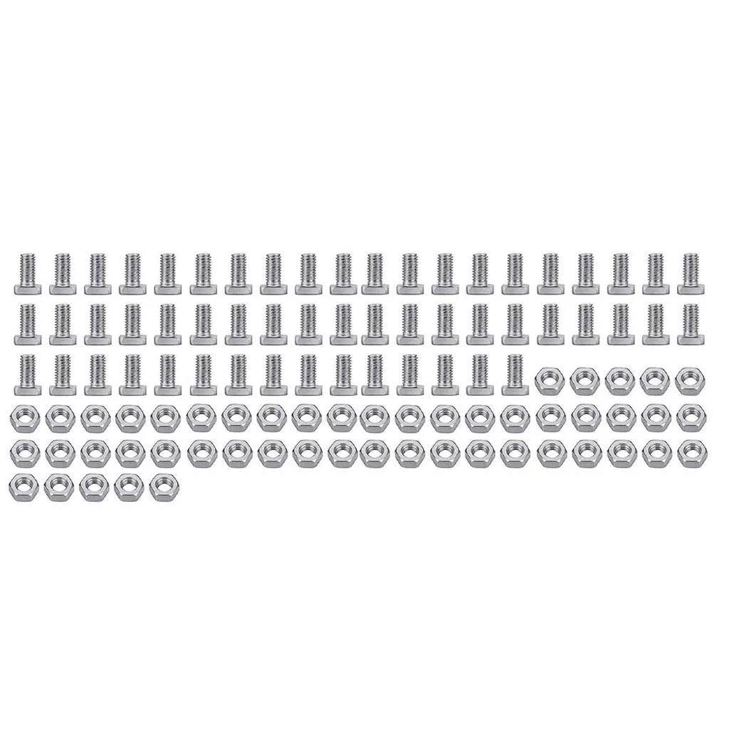 Hexagon Greenhouse Nuts and s Aluminum Durable Sturdy Parts Replacement Hardness Repairing Greenhouse Panels Gardening Outdoor Greenhouse - 50 set