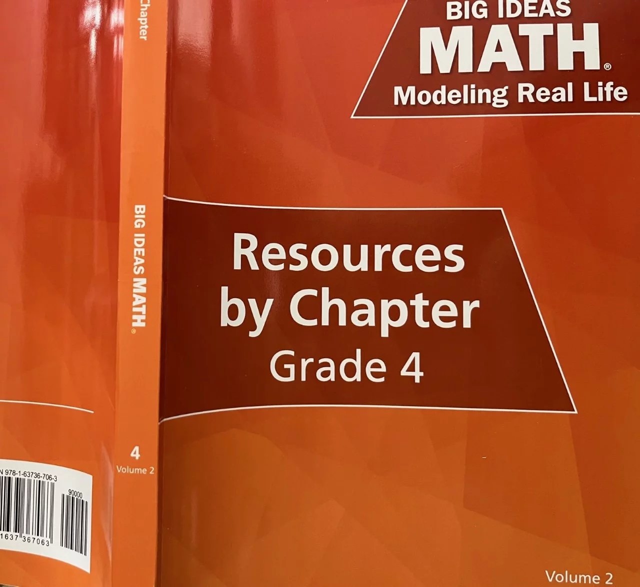 Big Ideas Math, Modeling Real Life, Grade 4 Volume 2, Resources by Chapter, c. 2022, 9781637367063, 1637367066 - New
