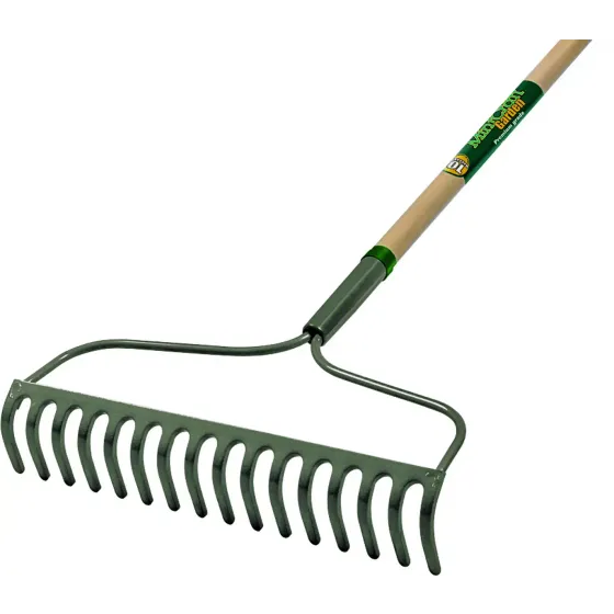 Landscapers Select 34582 Bow Rake 16 Tine 54 Inch Wood Handle, Each
