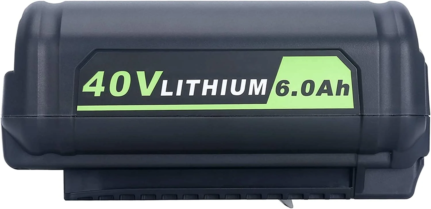 Replacement for Ryobi 40V 6.0Ah Battery, Compatible with Ryobi 40-Volt Collection Cordless Power Tools RY405010 RY40890VNM OP4040 OP4050A OP40601 OP40201 OP4026 OP4030 OP4060 Lithium Battery