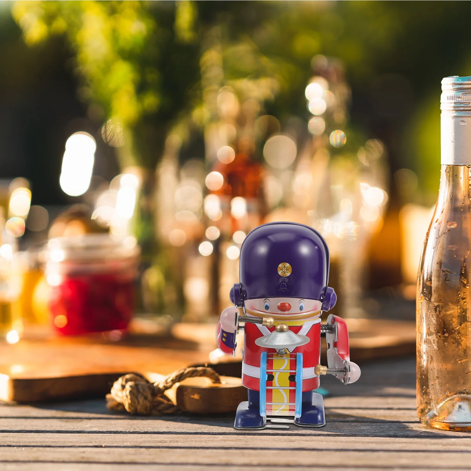 Tin Toys Robots Childrens Drummer Tinplate Iron Toddler