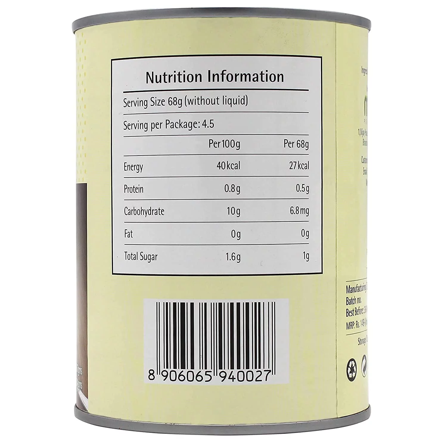 Freshos Water Chestnuts in Water, 567 g, Yellow Brown