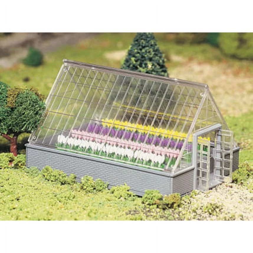 Plasticville Greenhouse with Flowers