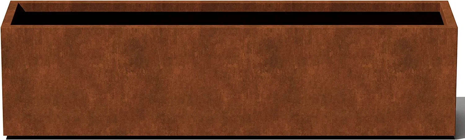 Metallic Series Steel Rectangular Window Box Planter, 36''