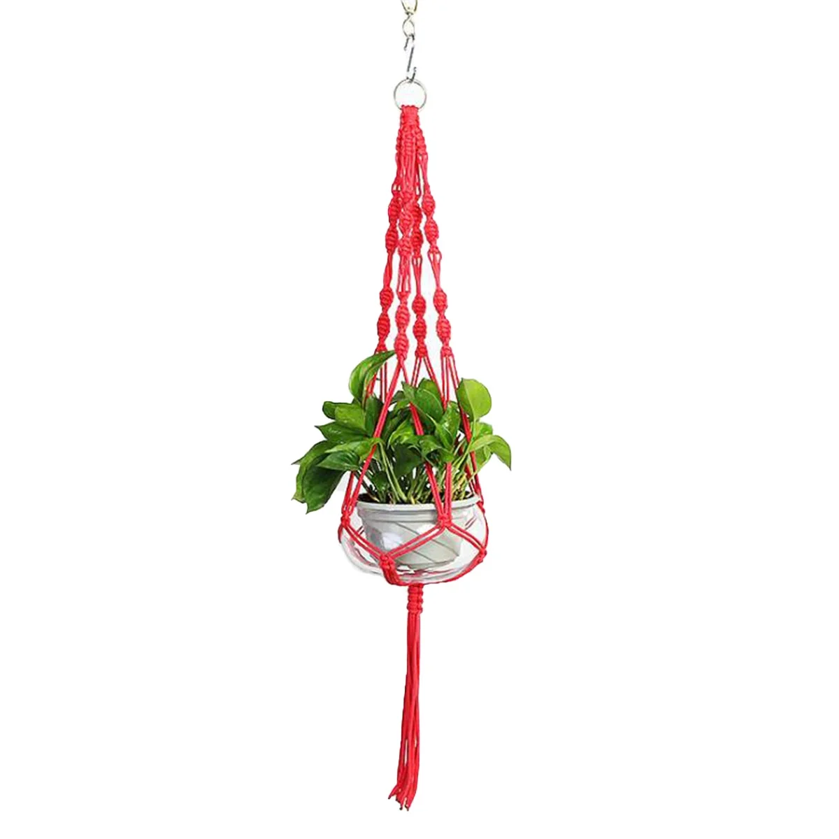 Sunisery 41 Inch Macrame Plant Hanger Extra Long Hanging Plant Holder Hanging Planter Basket for Indoor Outdoor Boho Home Decor